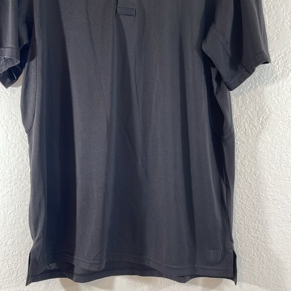 5.11 TACTICAL HELIOS SHORT SLEEVE POLO BLACK SIZE MEDIUM - Picture 4 of 11